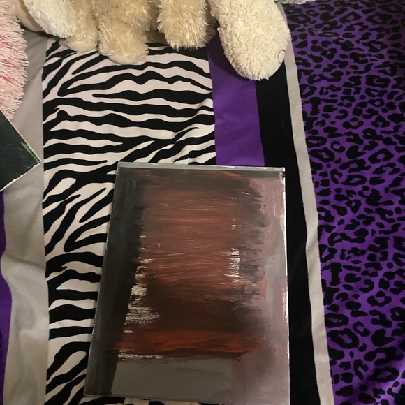 Other - Abstract Brown and Black Canvas Art